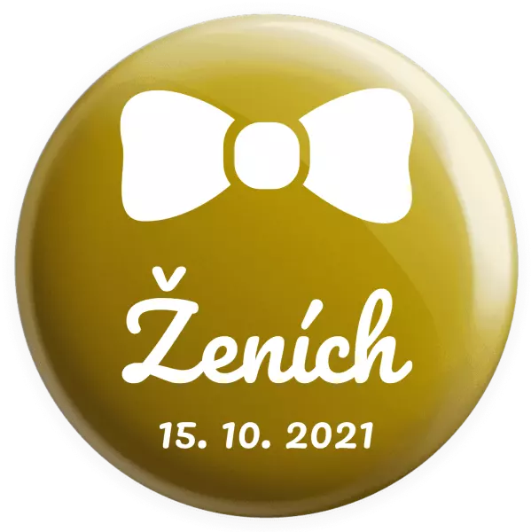 Placka Ženich s datem - kopie