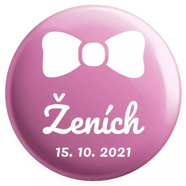 Placka Ženich s datem - kopie