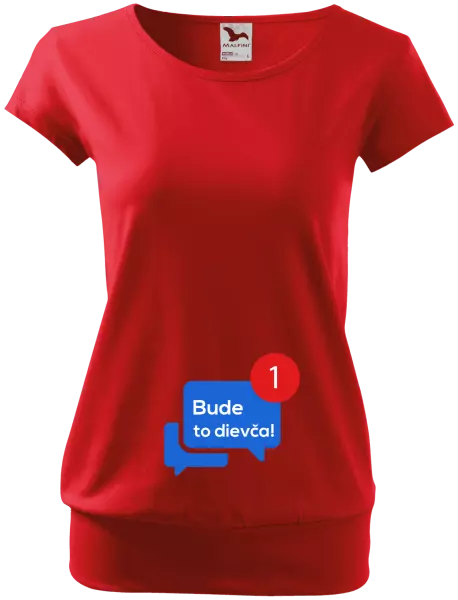 Tehotenské tričko Bude to dievča!