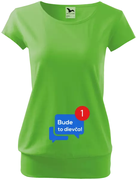 Tehotenské tričko Bude to dievča!