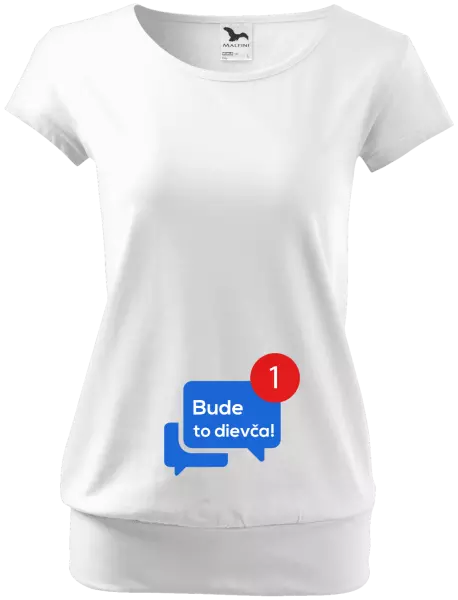 Tehotenské tričko Bude to dievča!