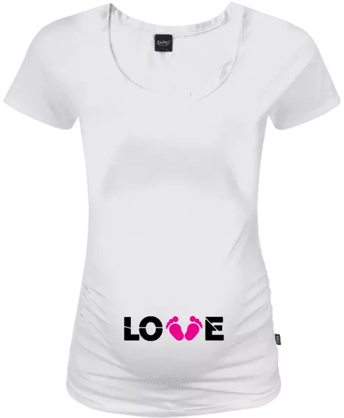 Tehotenské tričko LOVE nožičky