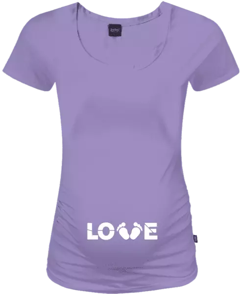Tehotenské tričko LOVE nožičky