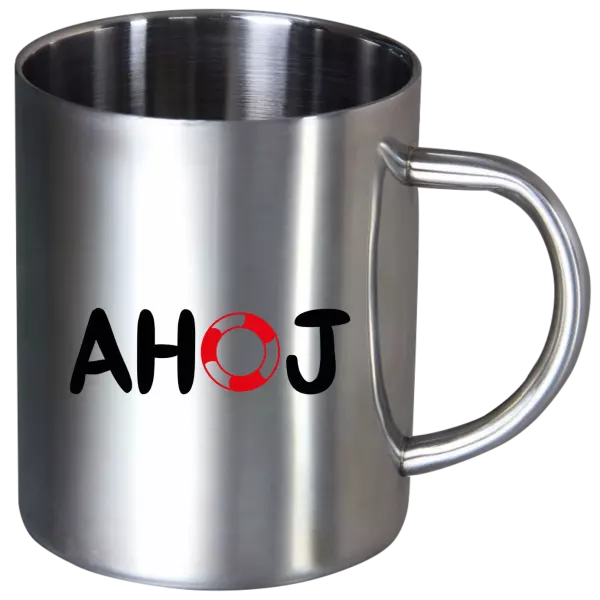 Nerezový hrnček AHOJ