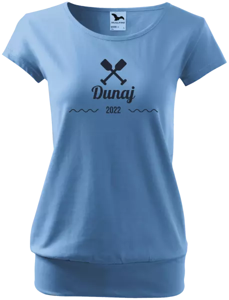 Dámske vodácke tričko Názov rieky a rok