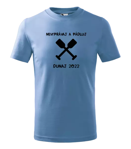 Detské vodácke tričko Nekecej a pádluj - kopie