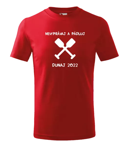 Detské vodácke tričko Nekecej a pádluj - kopie