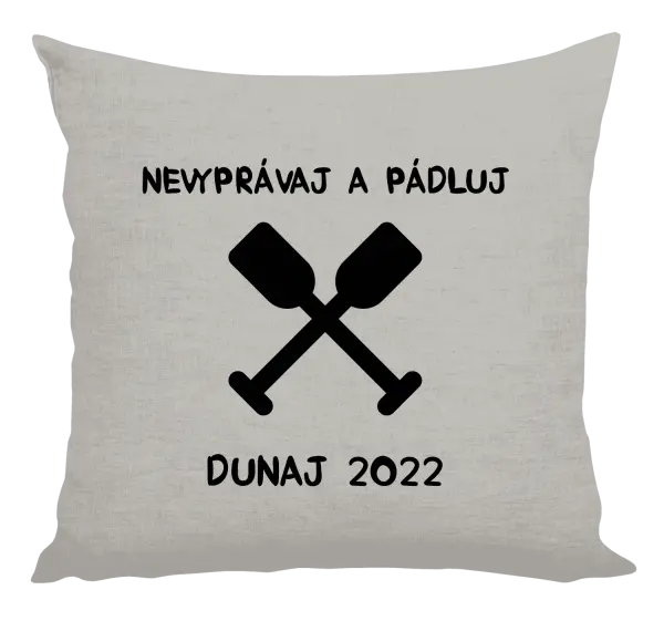 Vankúš Nekecej a pádluj - kopie