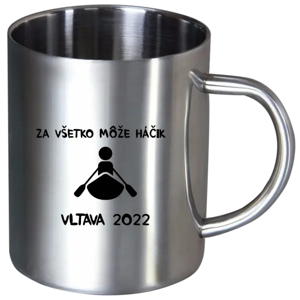 Nerezový hrnček Za všechno může háček - kopie