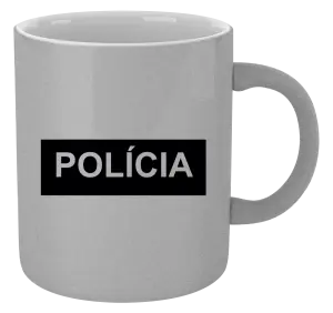 Hrnček metalický Polícia