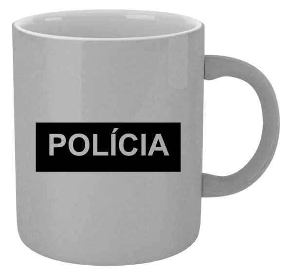 Hrnček metalický Polícia
