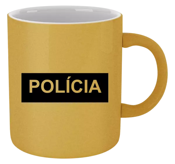 Hrnček metalický Polícia