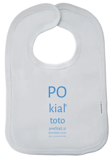 Detský podbradník Jestli tohle přečteš - kopie