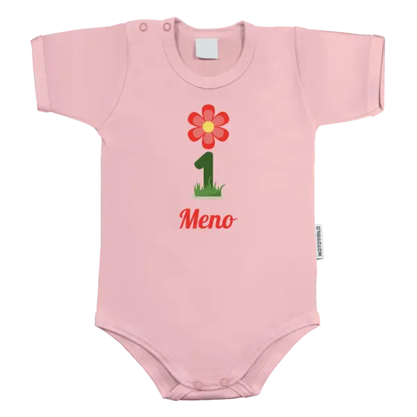 Detské body Moje první narozeniny s kytičkou - kopie