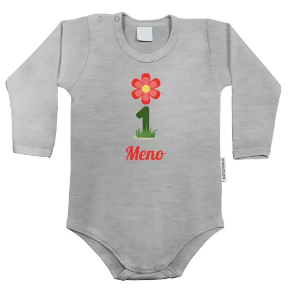 Detské body Moje první narozeniny s kytičkou - kopie