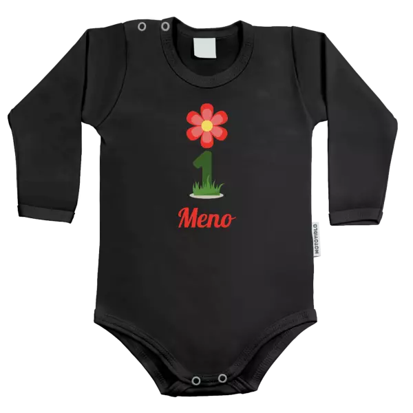 Detské body Moje první narozeniny s kytičkou - kopie