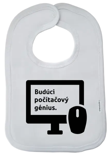 Detský podbradník Budoucí počítačový génius - kopie