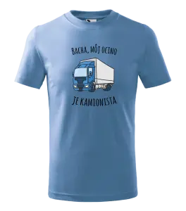 Detské tričko Bacha, můj taťka je kamioňák! - kopie