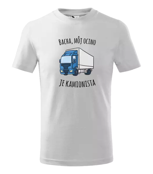 Detské tričko Bacha, můj taťka je kamioňák! - kopie