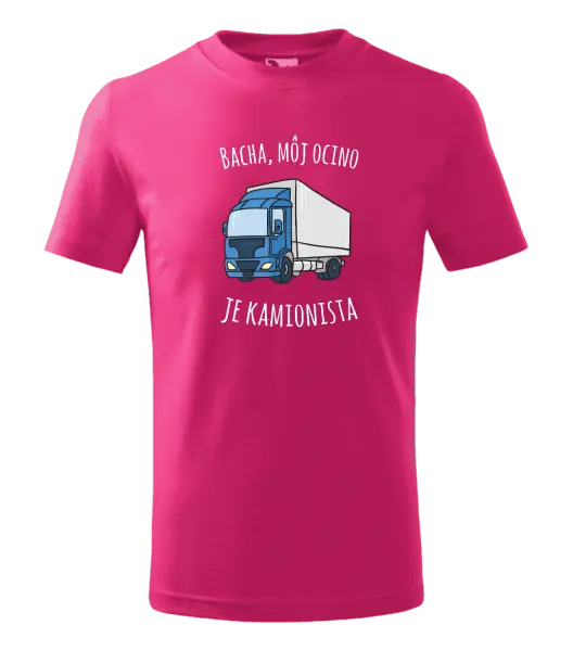 Detské tričko Bacha, můj taťka je kamioňák! - kopie