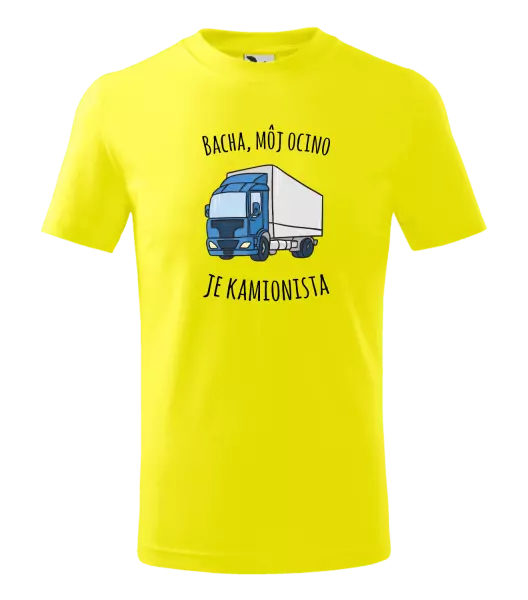 Detské tričko Bacha, můj taťka je kamioňák! - kopie