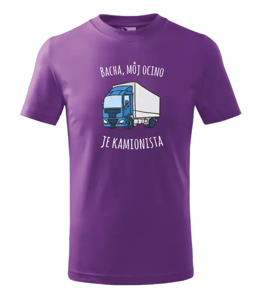 Detské tričko Bacha, můj taťka je kamioňák! - kopie