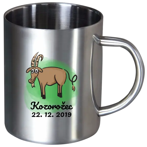 Nerezový hrnček Kozorožec