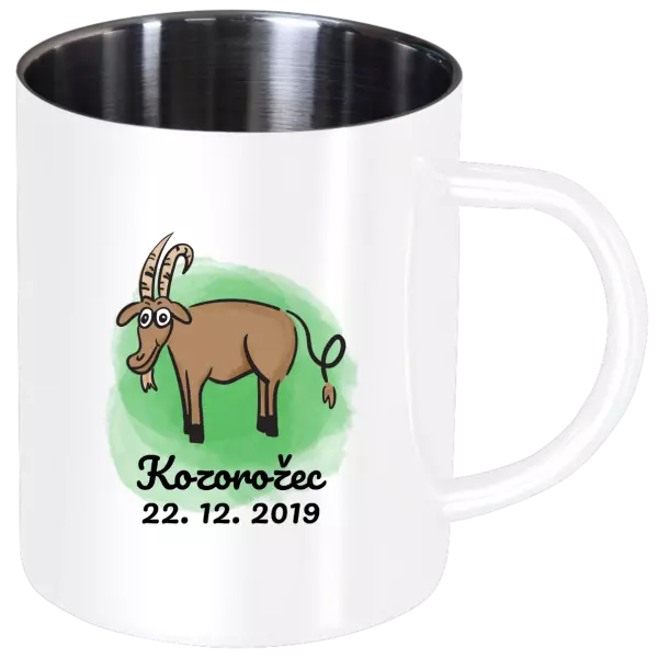 Nerezový hrnček Kozorožec