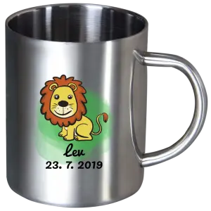 Nerezový hrnček Lev - kopie