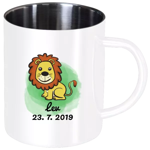 Nerezový hrnček Lev - kopie