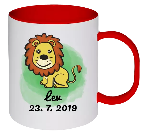 Plastový hrnček Lev