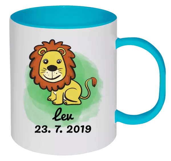 Plastový hrnček Lev