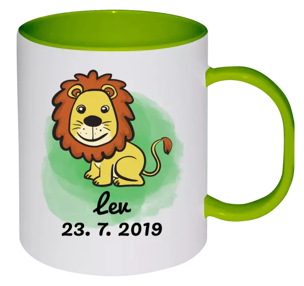 Plastový hrnček Lev