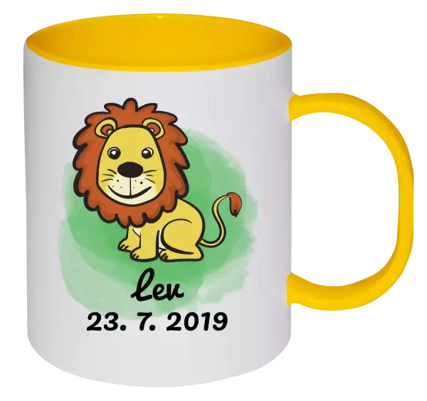 Plastový hrnček Lev