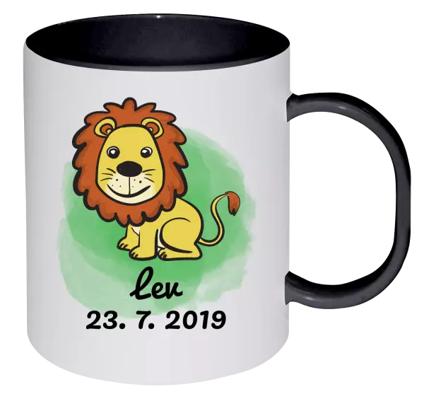 Plastový hrnček Lev