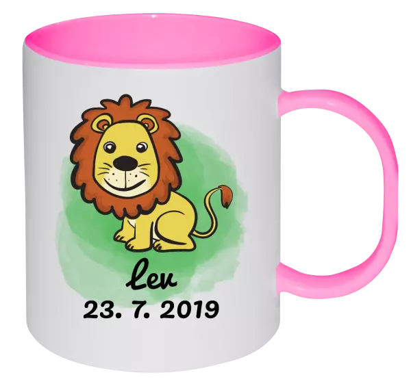 Plastový hrnček Lev