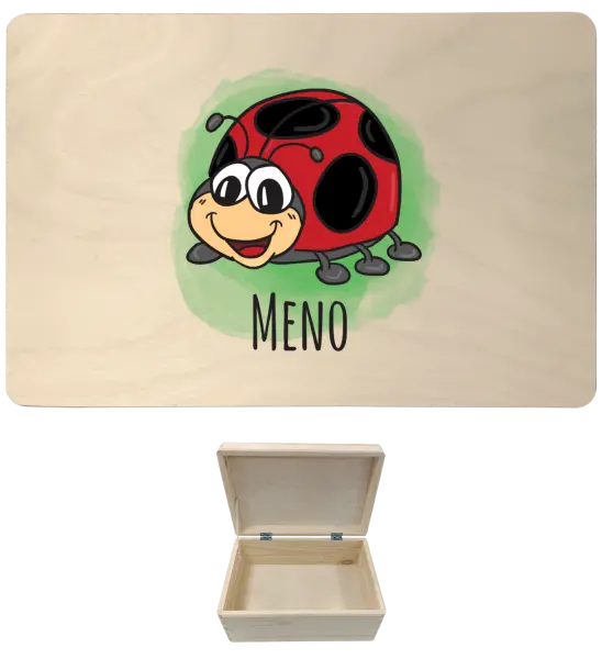 Drevený box s vekom Beruška - kopie