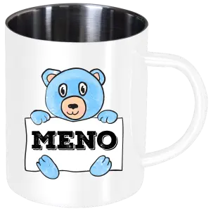 Nerezový hrnček Medvídek se jménem - kopie