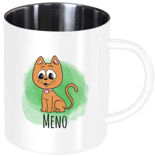 Nerezový hrnček Mačička