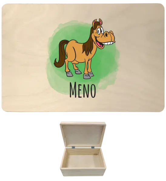 Drevený box s vekom Koník - kopie