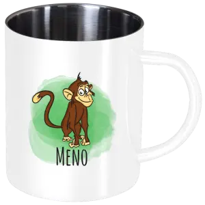 Nerezový hrnček Opička