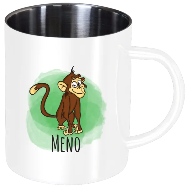 Nerezový hrnček Opička