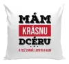 Vankúš Mám krásnou dceru, a taky zbraň, lopatu a alibi - kopie