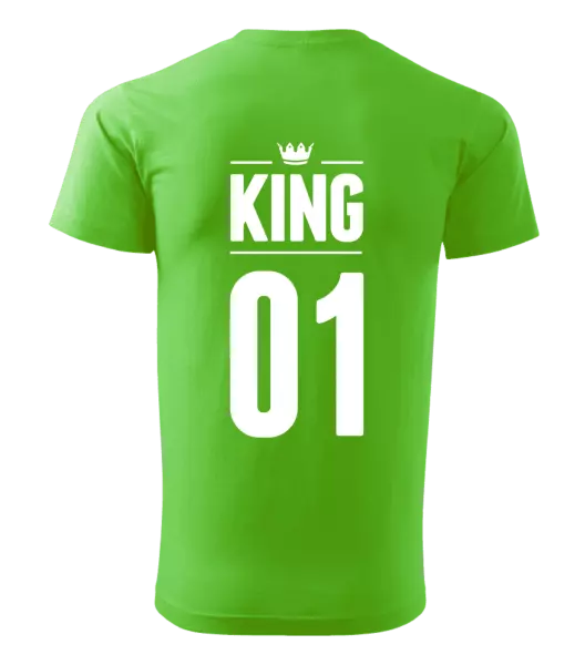 Pánske tričko King s vlastním číslem - kopie