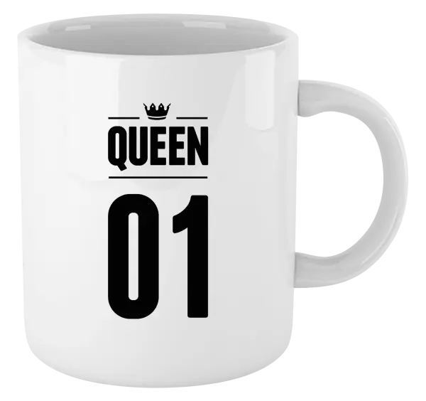 Hrnček Queen s vlastním číslem - kopie