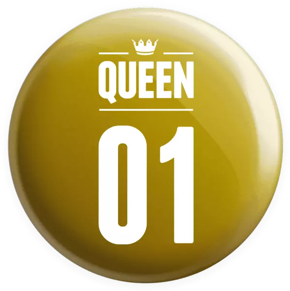 Placka Queen s vlastním číslem - kopie