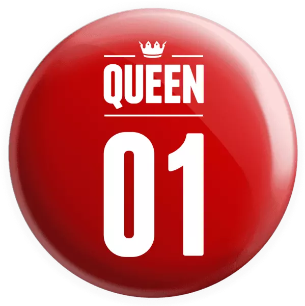 Placka Queen s vlastním číslem - kopie