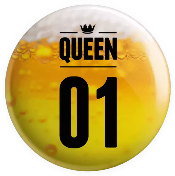 Placka Queen s vlastním číslem - kopie