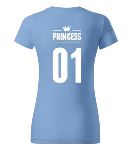 Dámske tričko Princess s vlastním číslem - kopie