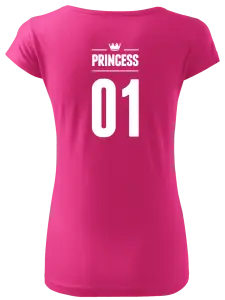 Dámske tričko Princess s vlastním číslem - kopie